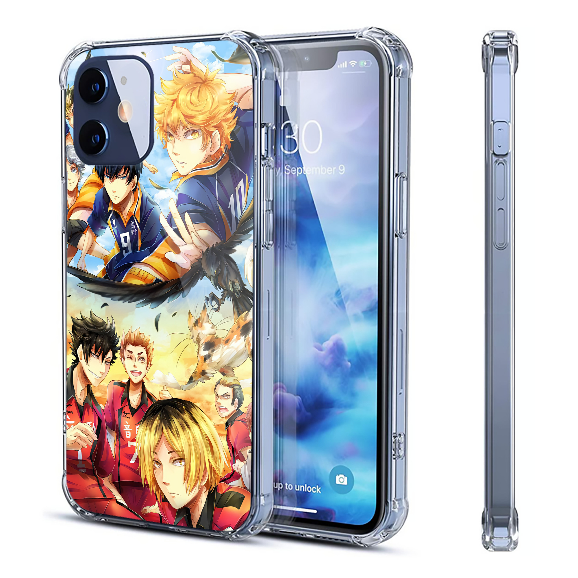 （画像用） ハイキュー!! Haikyu!! 【iPhone 12シリーズ対応】透明スマホケース（クリアソフトケース）